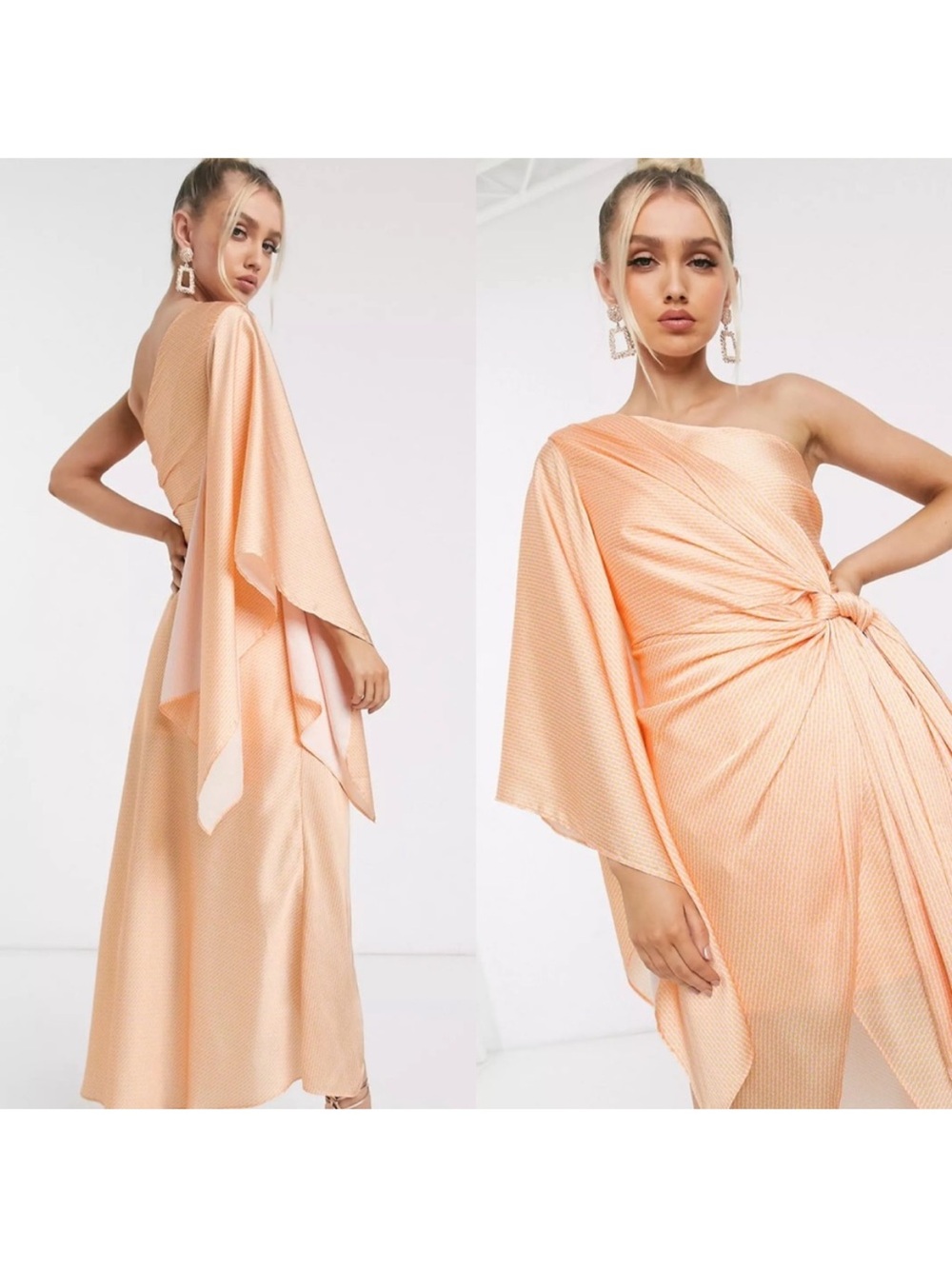 Significant Other The Caspian Dress in Salmon Geo Size US 6
